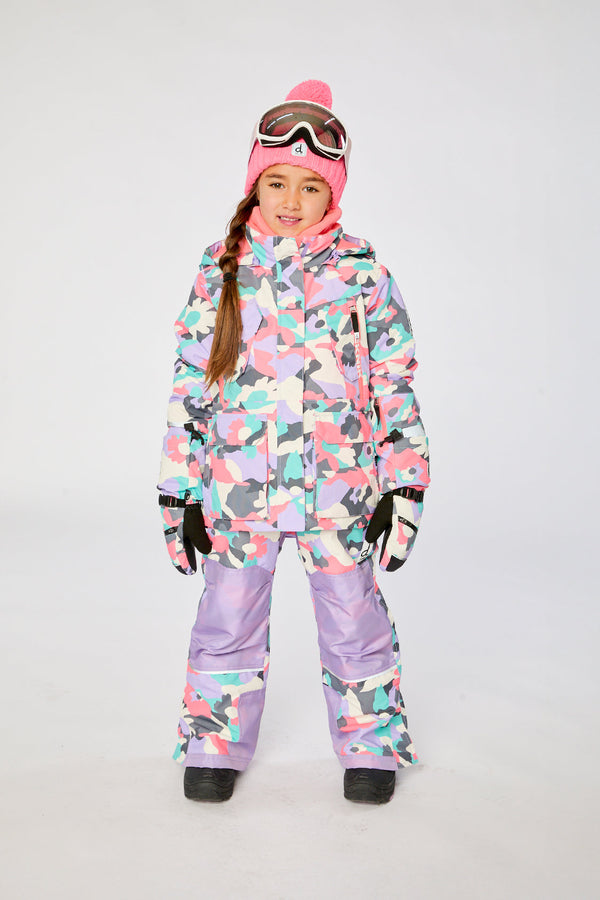 Two Piece Teknik Snowsuit Coral Camouflage - J10TG92_1J031