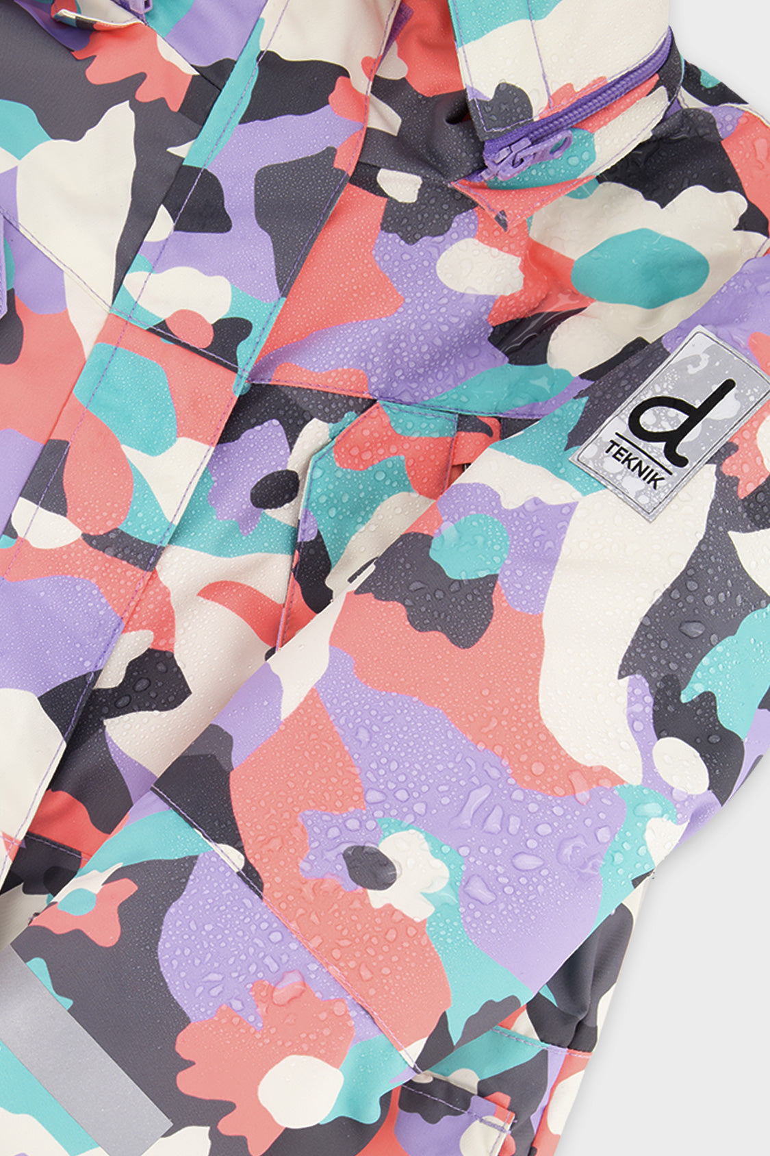Habit de neige deux pièces TEKNIK camouflage corail