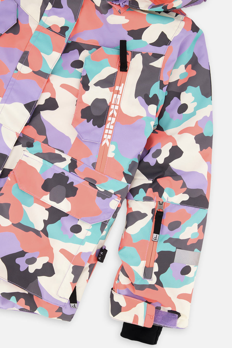 Two Piece Teknik Snowsuit Coral Camouflage - J10TG92_1J031