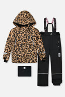 Two Piece Teknik Snowsuit Brown Leopard Print
