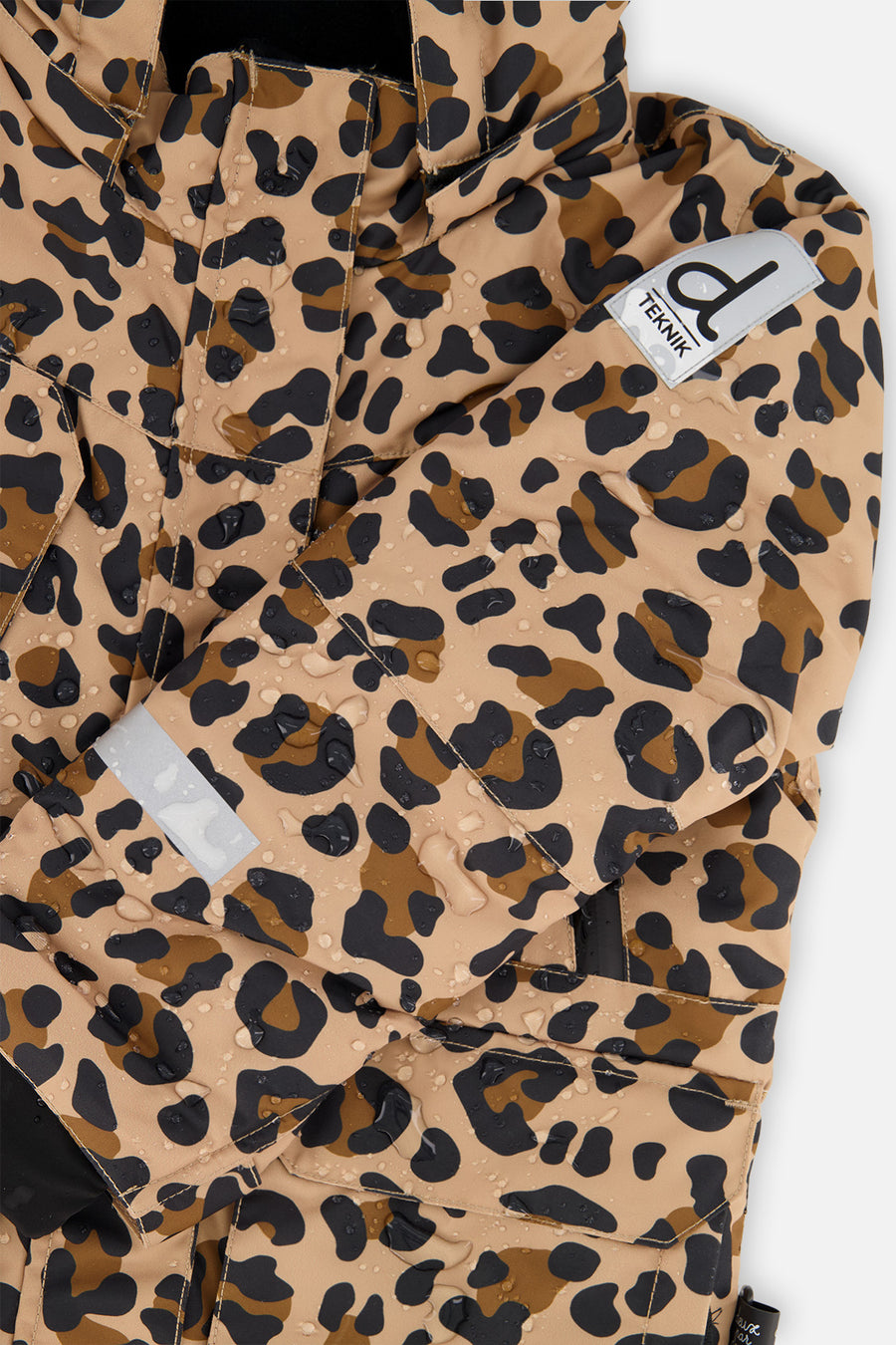 Two Piece Teknik Snowsuit Brown Leopard Print