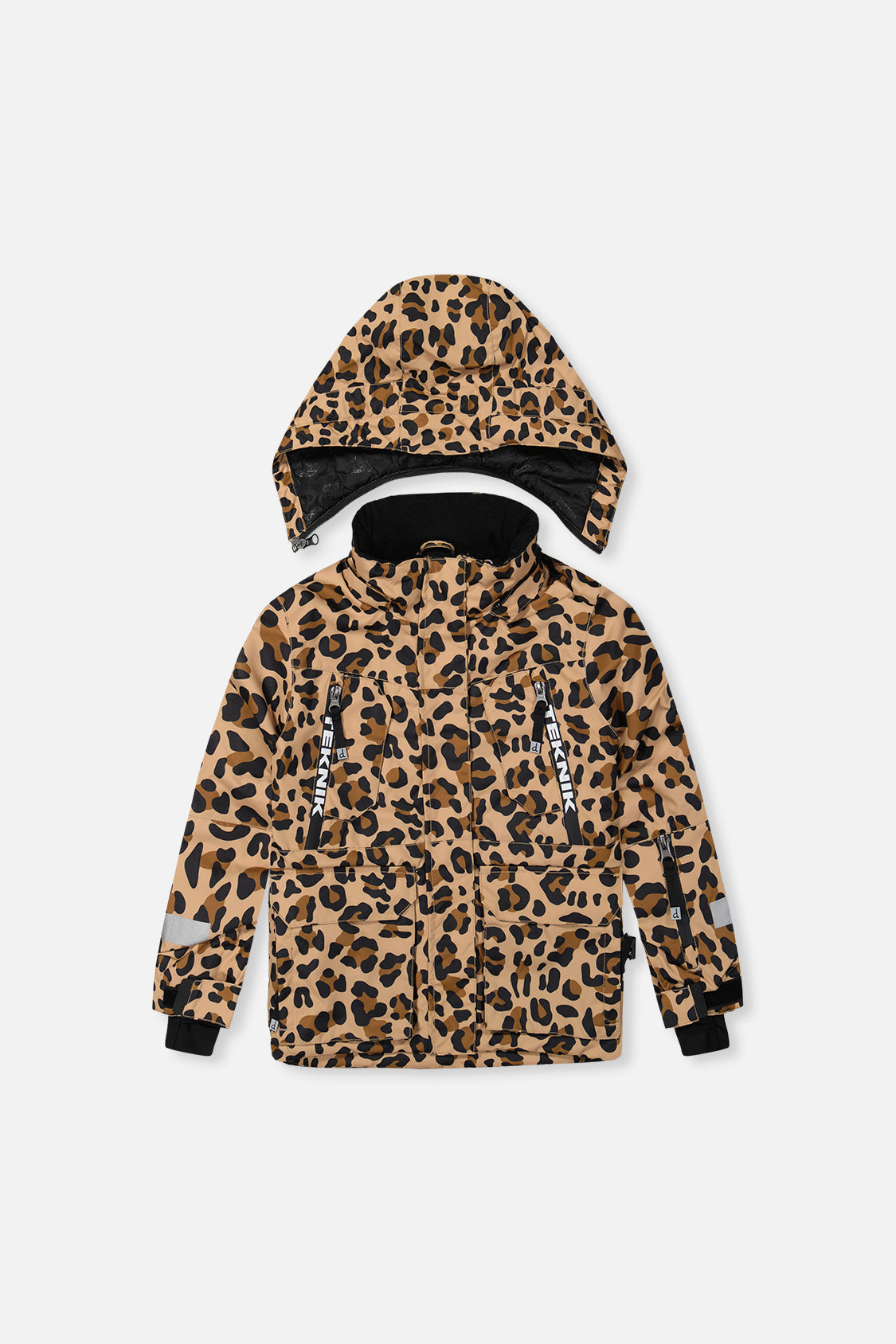 Two Piece Teknik Snowsuit Brown Leopard Print