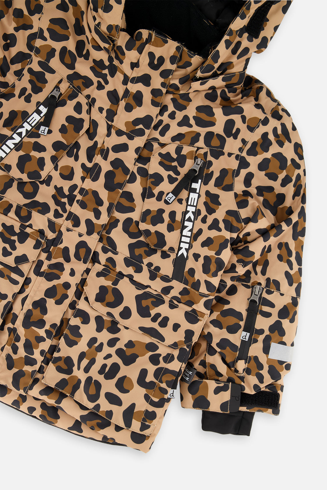 Two Piece Teknik Snowsuit Brown Leopard Print