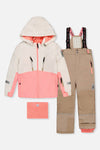 Two Piece Teknik Snowsuit Off-White And Pink - J10TG93_01880