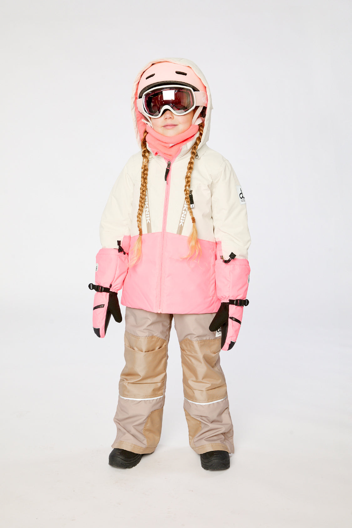 Two Piece Teknik Snowsuit Off-White And Pink - J10TG93_01880