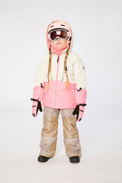 Two Piece Teknik Snowsuit Off-White And Pink - J10TG93_01880