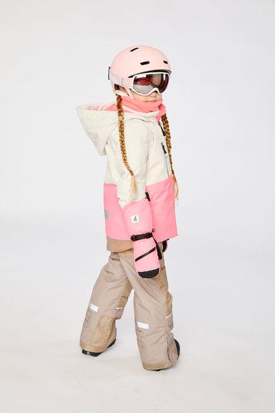 Two Piece Teknik Snowsuit Off-White And Pink - J10TG93_01880