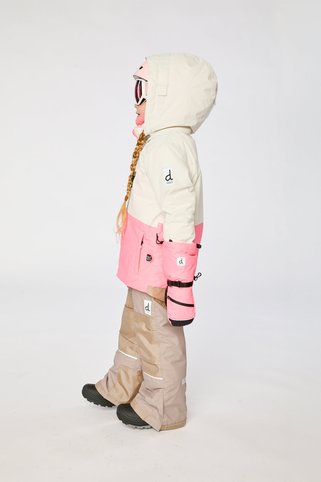Two Piece Teknik Snowsuit Off-White And Pink - J10TG93_01880