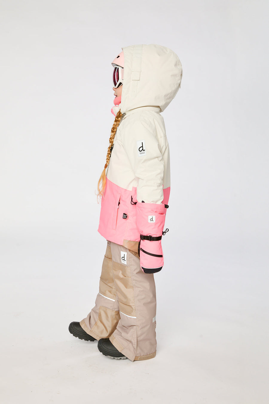 Two Piece Teknik Snowsuit Off-White And Pink - J10TG93_01880