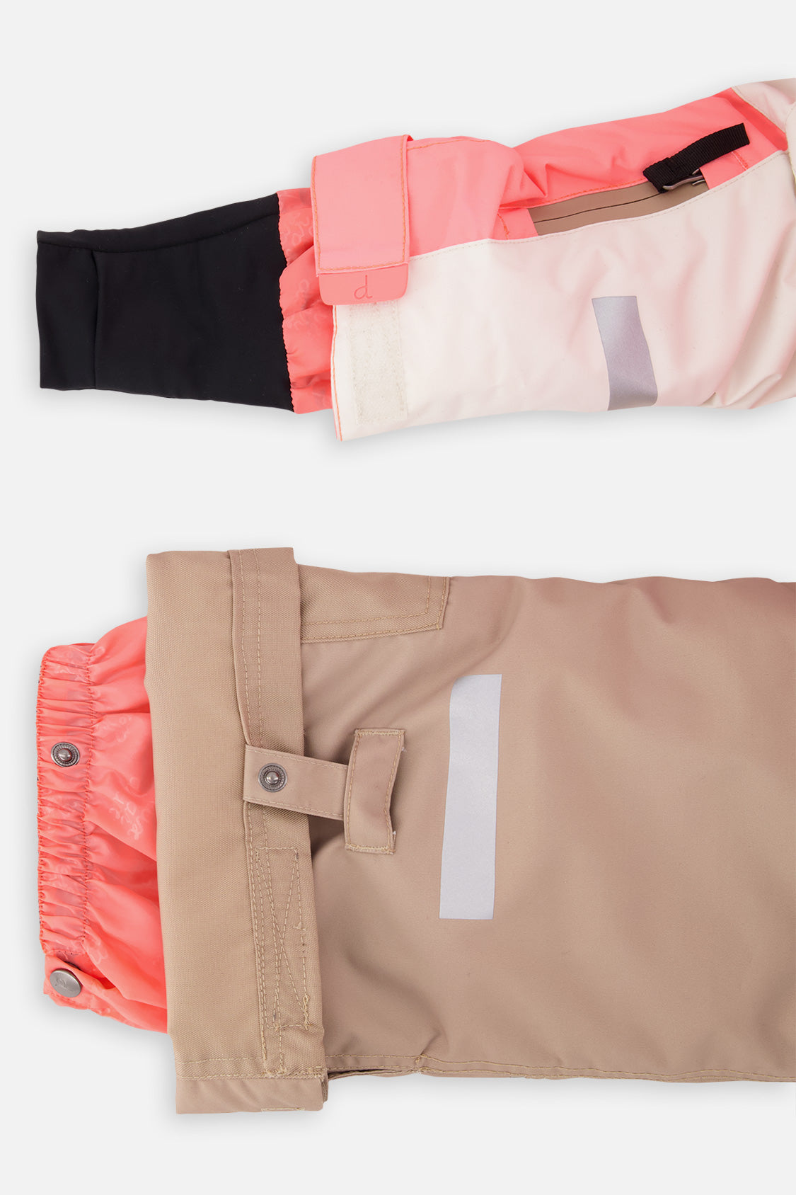 Two Piece Teknik Snowsuit Off-White And Pink - J10TG93_01880