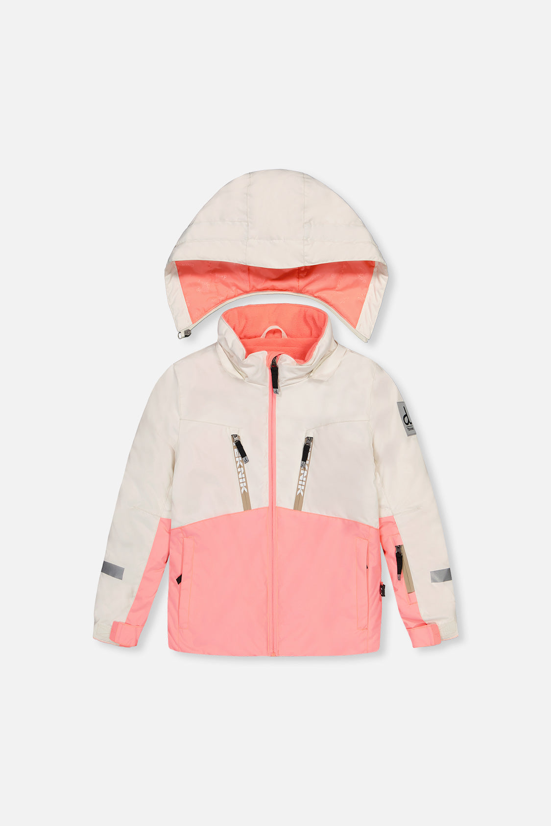 Two Piece Teknik Snowsuit Off-White And Pink - J10TG93_01880