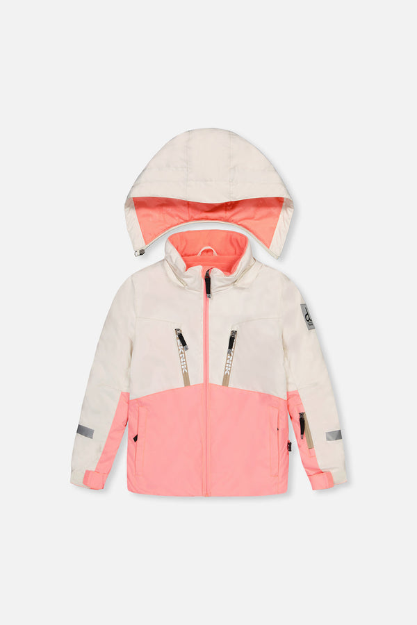 Two Piece Teknik Snowsuit Off-White And Pink - J10TG93_01880
