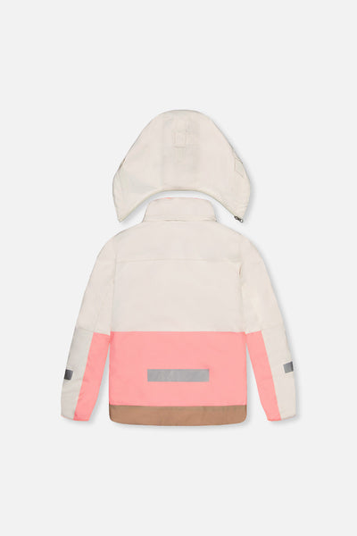 Two Piece Teknik Snowsuit Off-White And Pink - J10TG93_01880