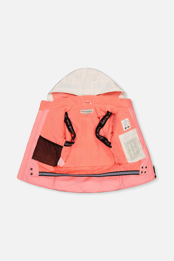 Two Piece Teknik Snowsuit Off-White And Pink - J10TG93_01880