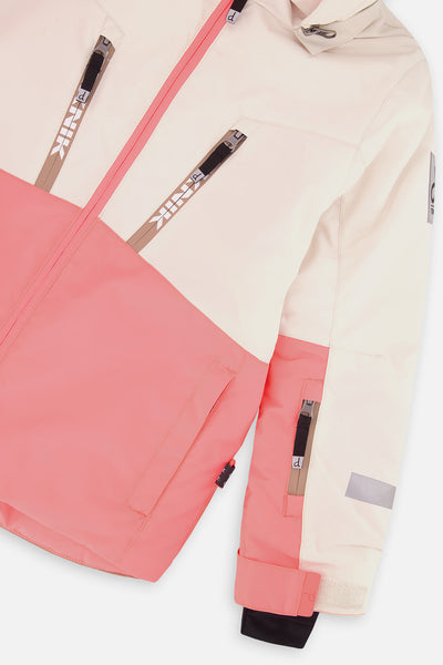 Two Piece Teknik Snowsuit Off-White And Pink - J10TG93_01880