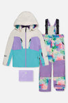 Two Piece Teknik Snowsuit Multicolored With A Diamond Pattern - J10TG93_05130