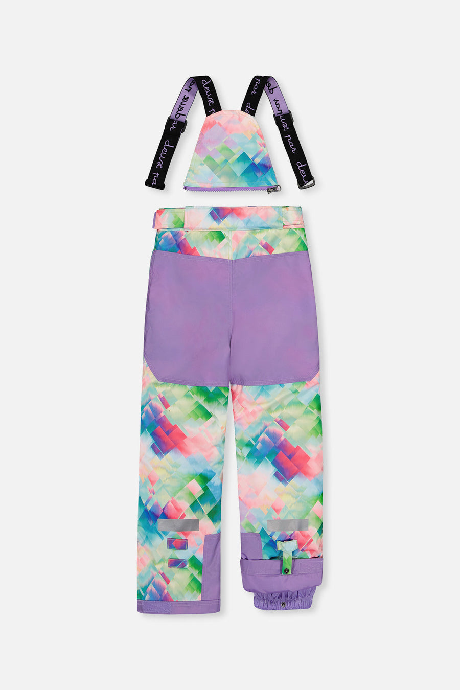 Two Piece Teknik Snowsuit Multicolored With A Diamond Pattern - J10TG93_05130