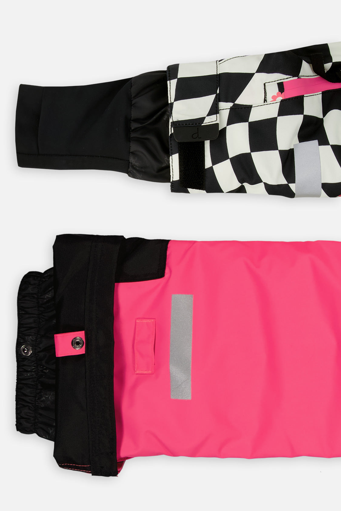 Two Piece Teknik Snowsuit Bright Pink And Checkered - J10TG93_06990