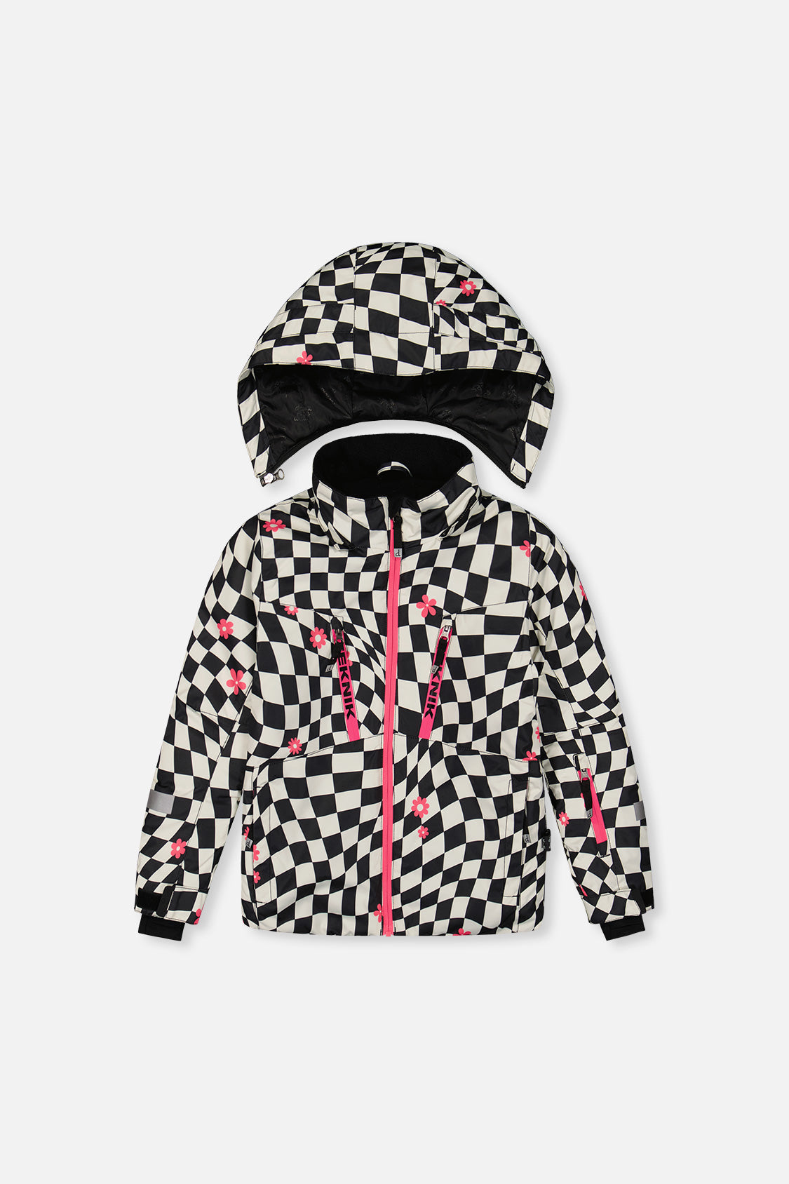 Two Piece Teknik Snowsuit Bright Pink And Checkered - J10TG93_06990