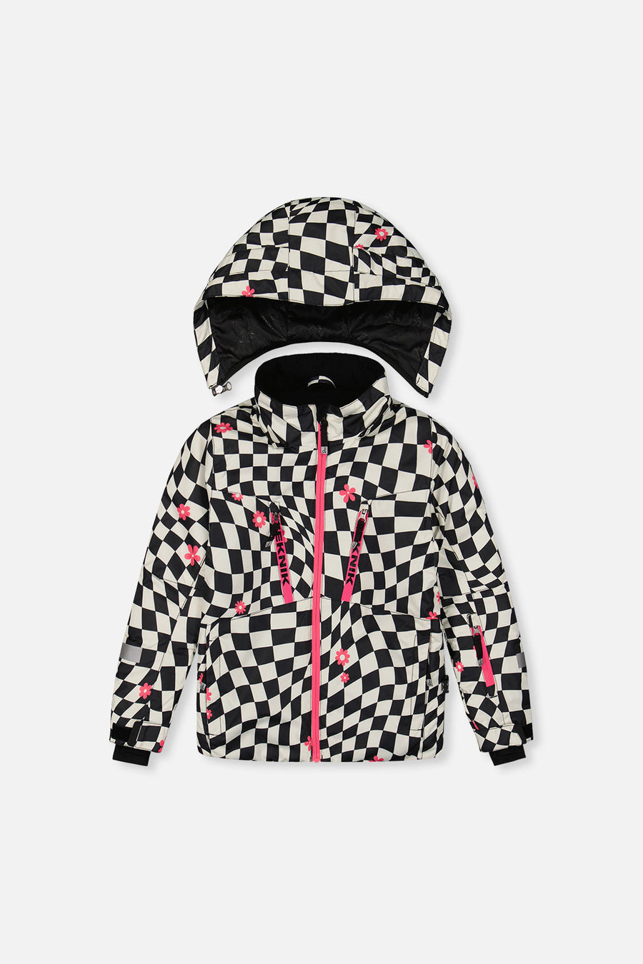 Two Piece Teknik Snowsuit Bright Pink And Checkered - J10TG93_06990