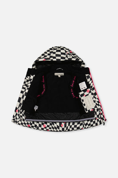 Two Piece Teknik Snowsuit Bright Pink And Checkered - J10TG93_06990