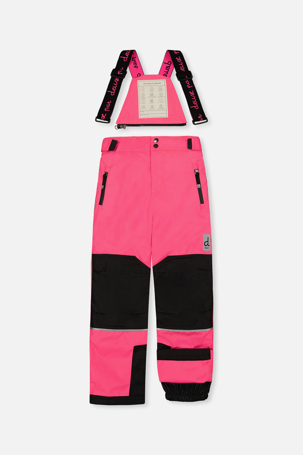Two Piece Teknik Snowsuit Bright Pink And Checkered - J10TG93_06990