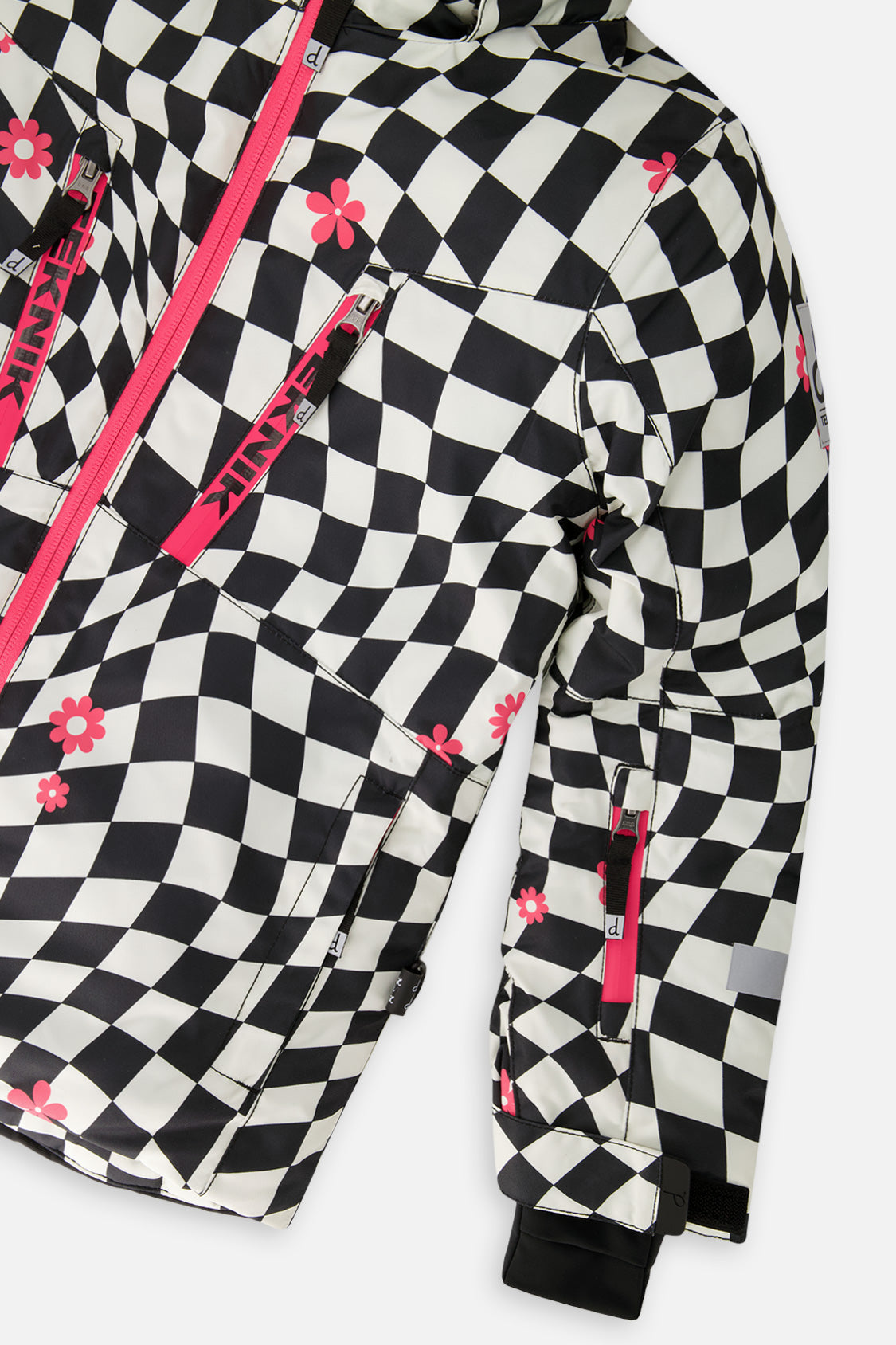 Two Piece Teknik Snowsuit Bright Pink And Checkered - J10TG93_06990