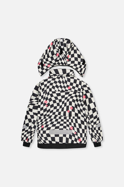 Two Piece Teknik Snowsuit White And Bright Pink Checkered Print - J10TG93_1J040