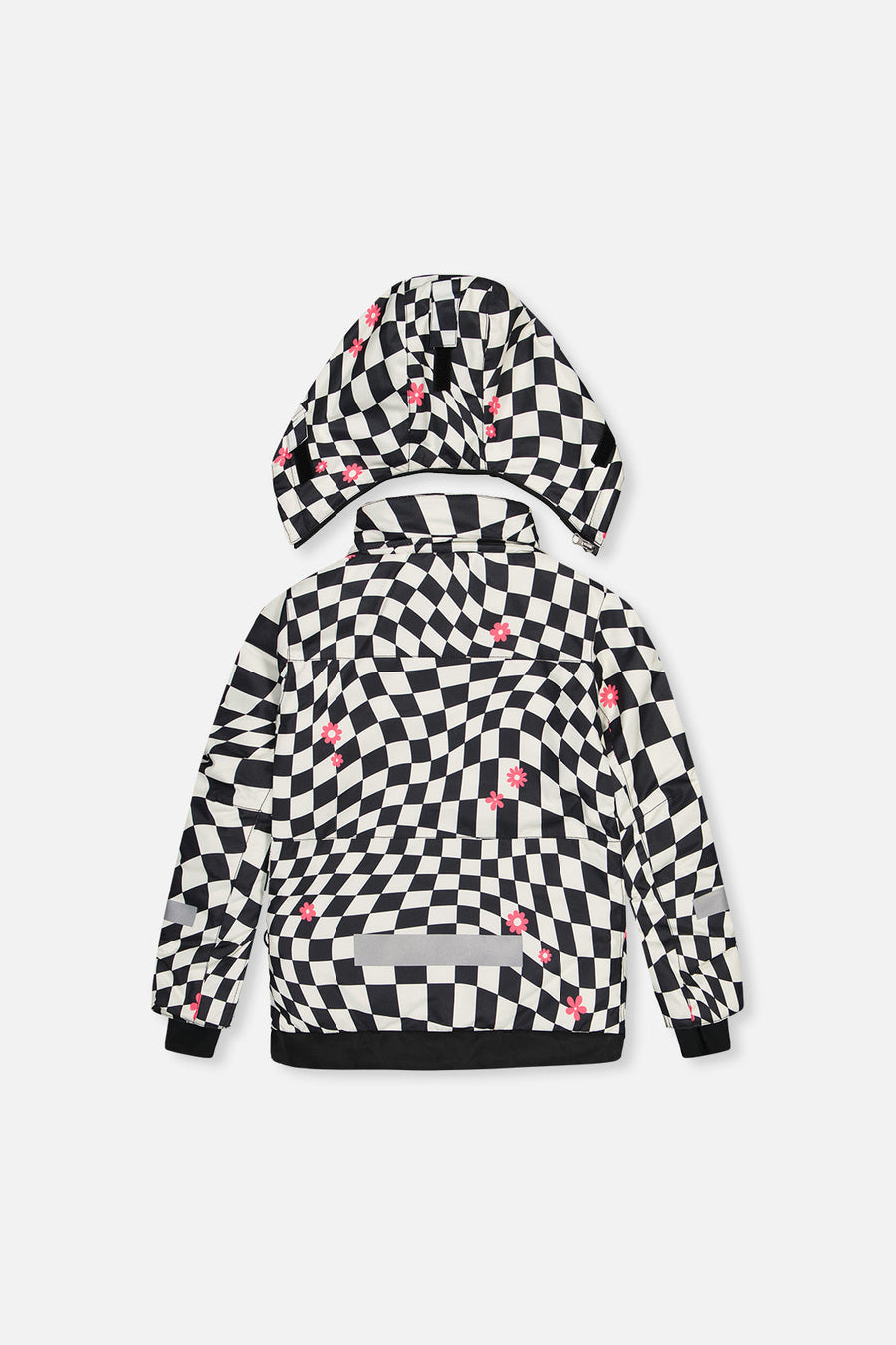 Two Piece Teknik Snowsuit White And Bright Pink Checkered Print - J10TG93_1J040