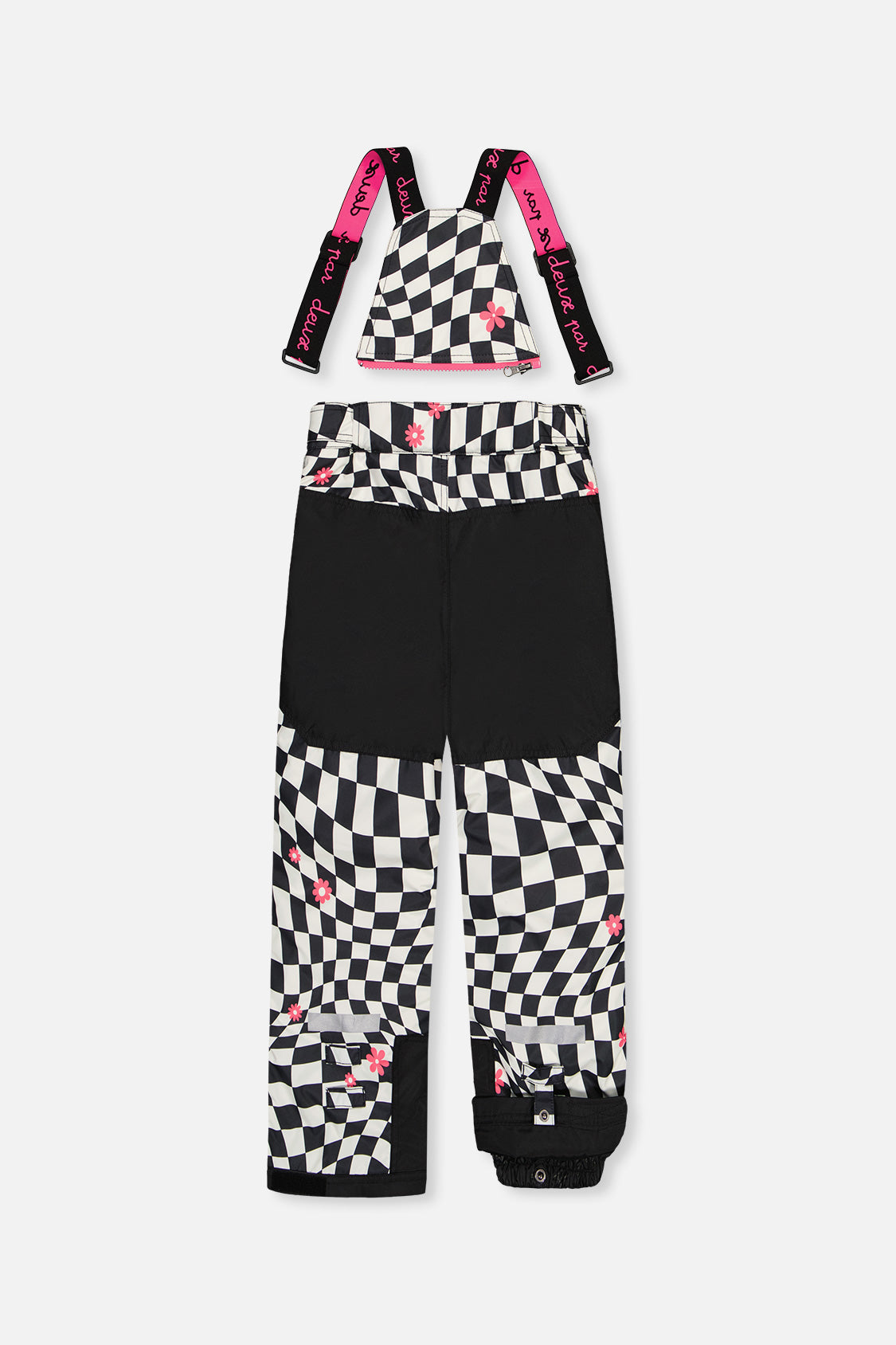 Two Piece Teknik Snowsuit White And Bright Pink Checkered Print - J10TG93_1J040
