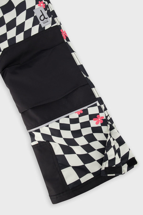 Two Piece Teknik Snowsuit White And Bright Pink Checkered Print - J10TG93_1J040