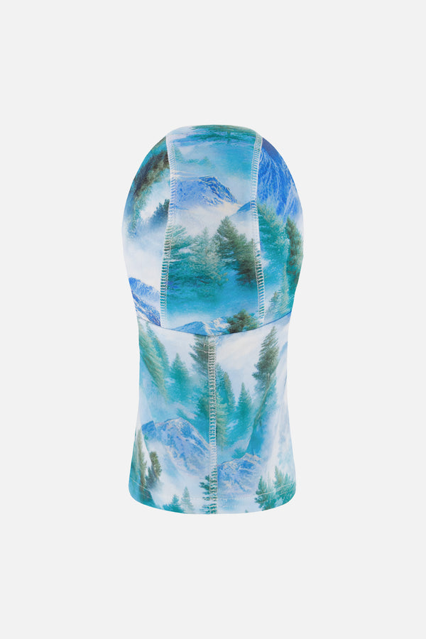 Polar Balaclava Blue Mountain Print