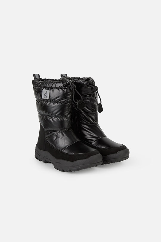 Nylon Quilted Winter Boots Noir