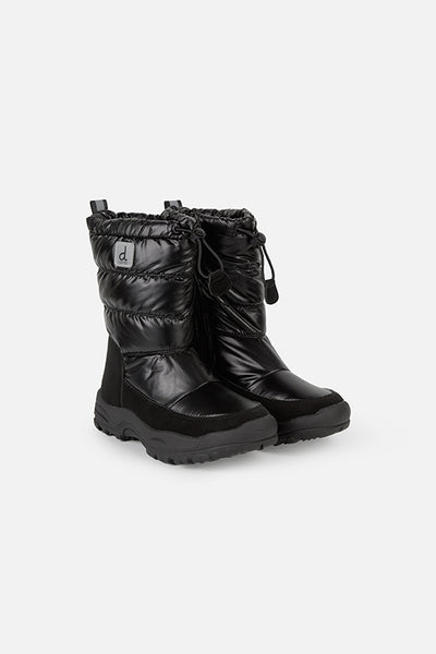 Nylon Quilted Winter Boots Noir