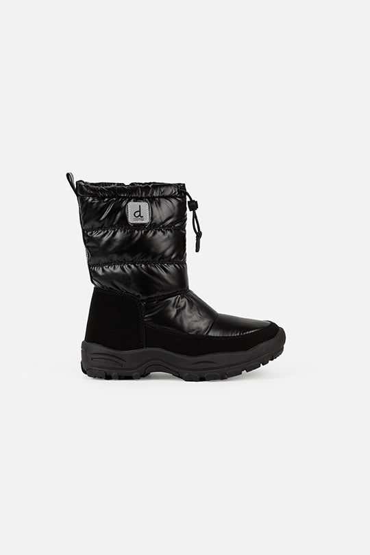 Nylon Quilted Winter Boots Noir