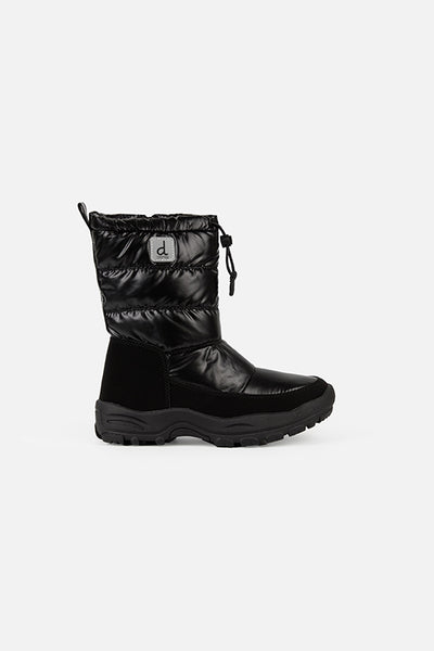 Nylon Quilted Winter Boots Noir