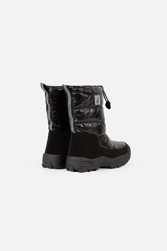 Nylon Quilted Winter Boots Noir