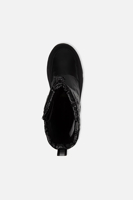 Nylon Quilted Winter Boots Noir