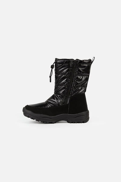 Nylon Quilted Winter Boots Noir