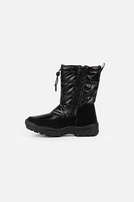 Nylon Quilted Winter Boots Noir