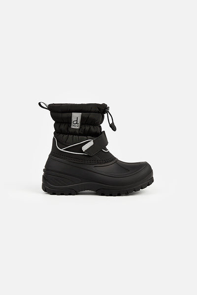 Rubberized Puffer Winter Boots Black