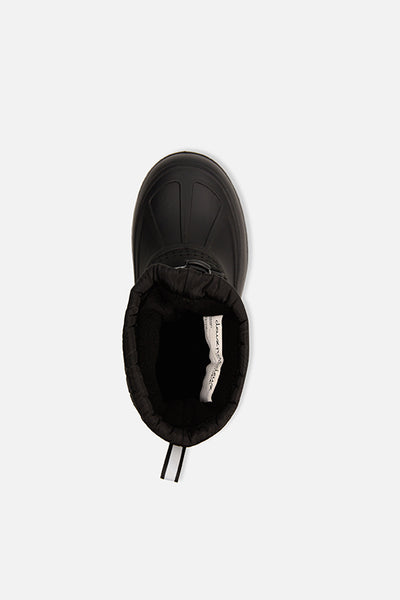 Rubberized Puffer Winter Boots Black