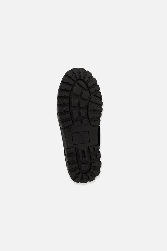 Rubberized Puffer Winter Boots Black