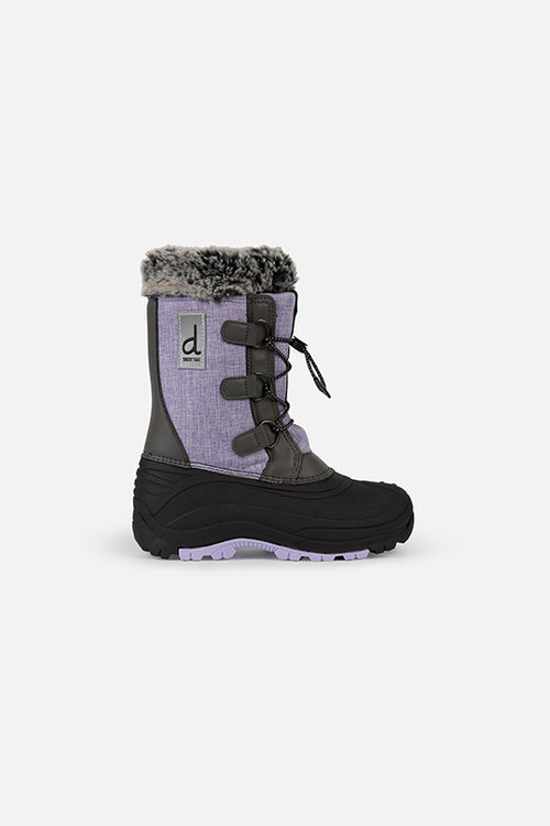 Bottes d'hiver avec doublure amovible lavande