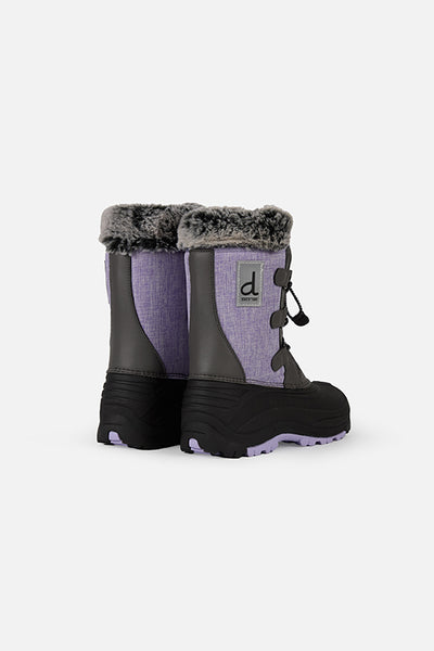 Bottes d'hiver avec doublure amovible lavande