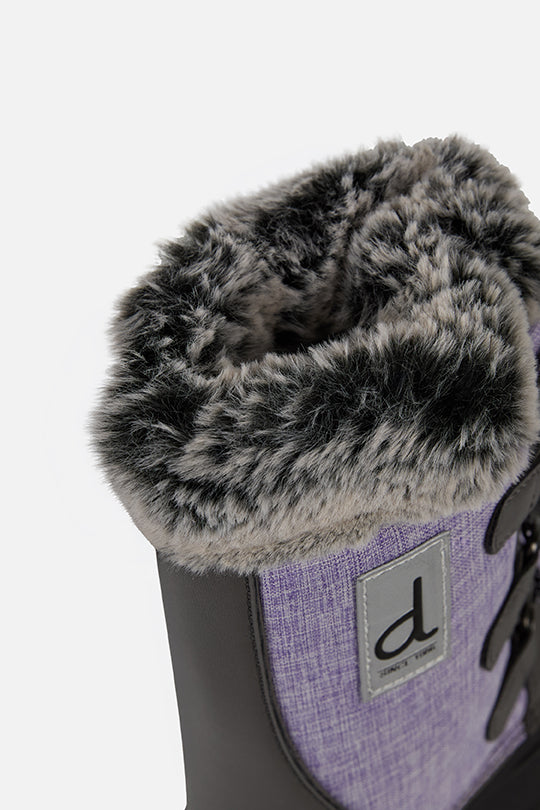 Bottes d'hiver avec doublure amovible lavande