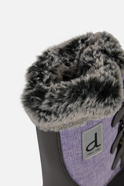 Bottes d'hiver avec doublure amovible lavande