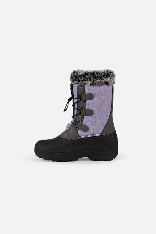 Bottes d'hiver avec doublure amovible lavande