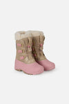 Bottes d'hiver avec doublure amovible vieux rose pâle