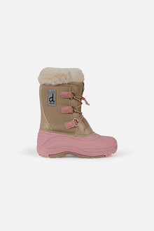 Winter Boots With Removable Lining Pale Dusty Pink
